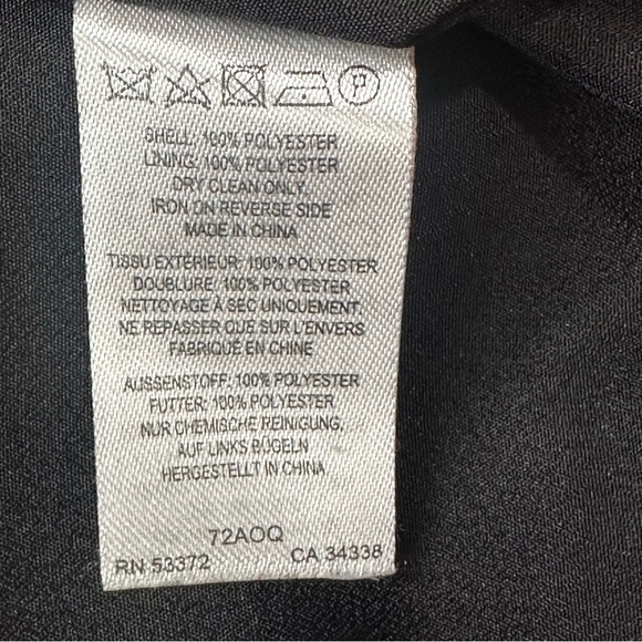 FRENCH CONNECTION Black Loose Fit Half Sleeve Blouse Size 10 - Picture 7 of 7